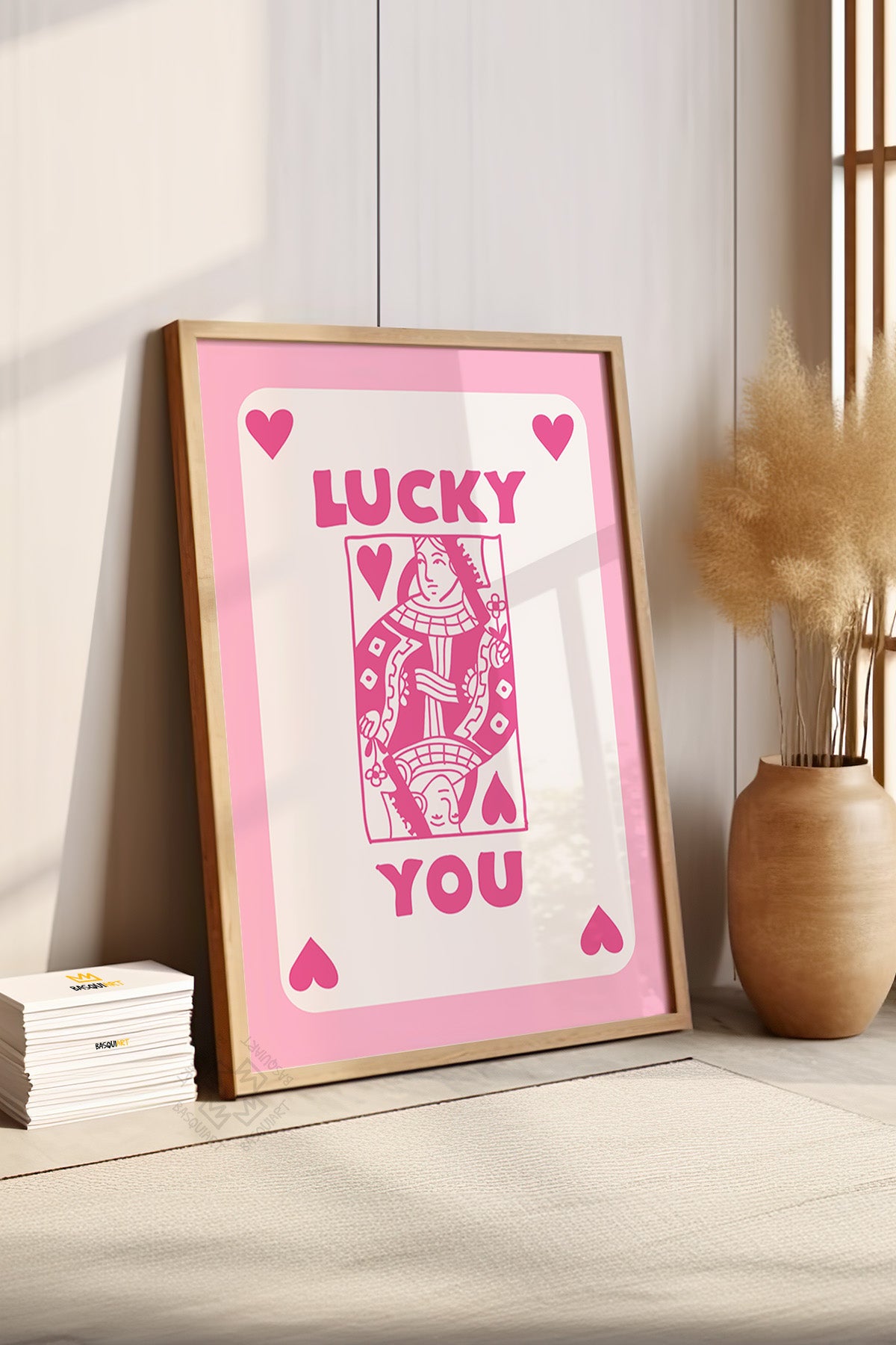 Lucky You Serisi Ahşap Çerçeveli Poster, Tablo Duvar Dekoru No:42