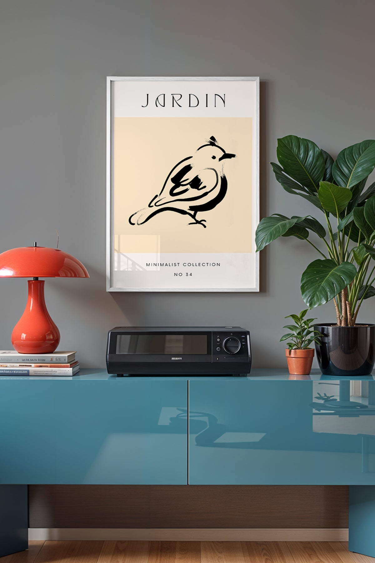 Bohemian Serisi Beyaz Çerçeveli Poster, Tablo No:79
