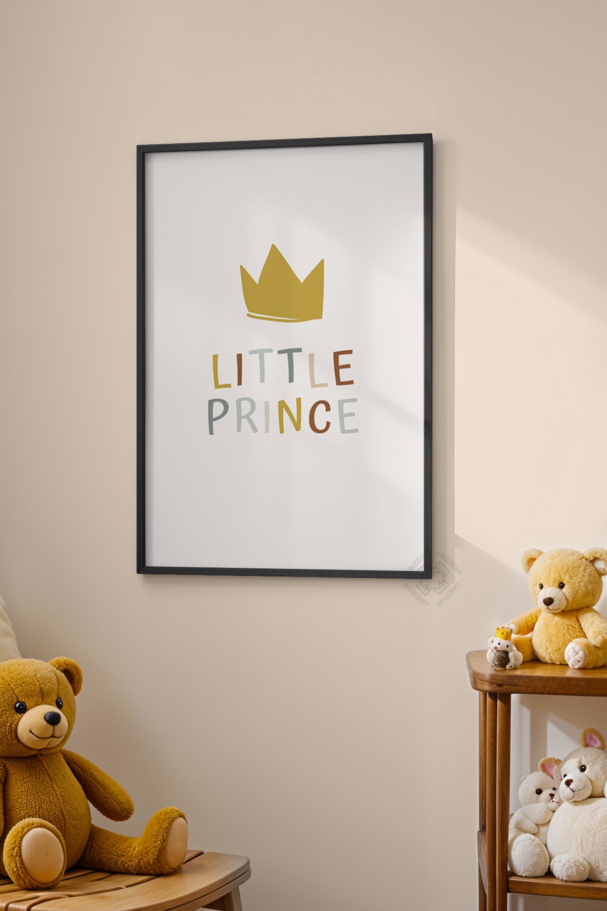 Çocuk Odası, Bebek Odası Siyah Çerçeveli Poster, Tablo No:30