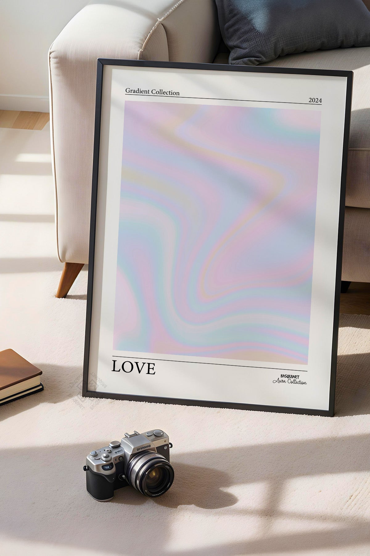 Aura Serisi Siyah Çerçeveli Poster, Tablo No:43