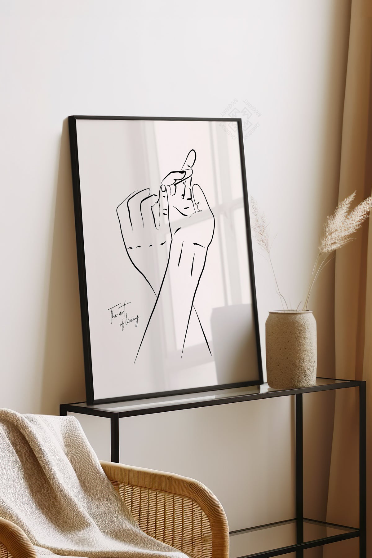 Bohemian Serisi Siyah Çerçeveli Poster, Tablo No:84