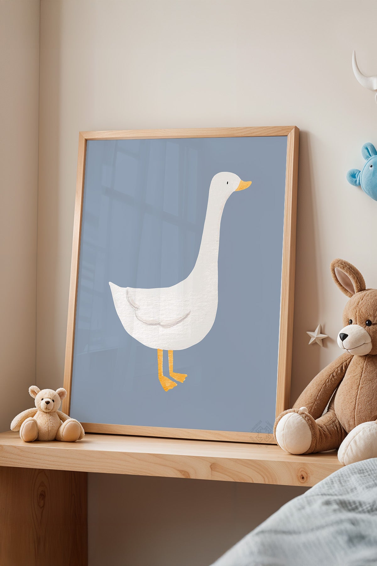 Çocuk Odası, Bebek Odası Ahşap Çerçeveli Poster, Tablo No:68