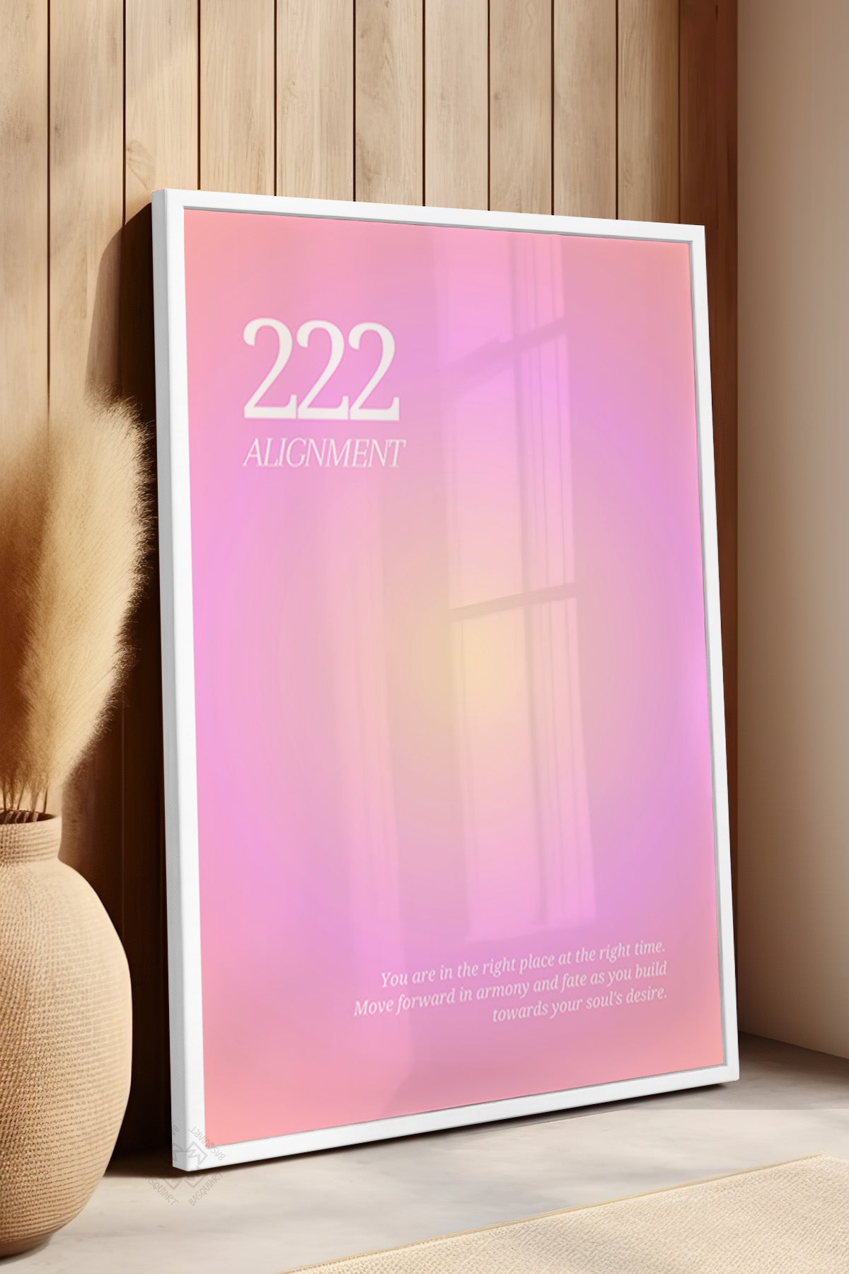 Aura Serisi Beyaz Çerçeveli Poster, Tablo No:164