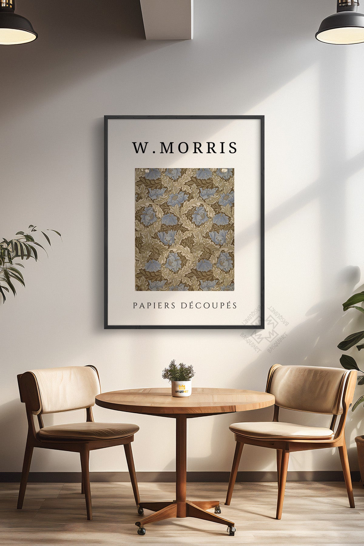 William Morris Serisi Siyah Çerçeveli Poster, Tablo Duvar Dekoru No:7