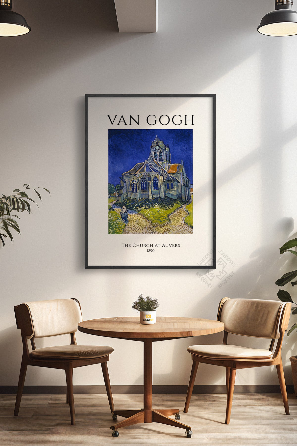 Vincent Van Gogh Serisi Siyah Çerçeveli Poster, Tablo Duvar Dekoru No:12