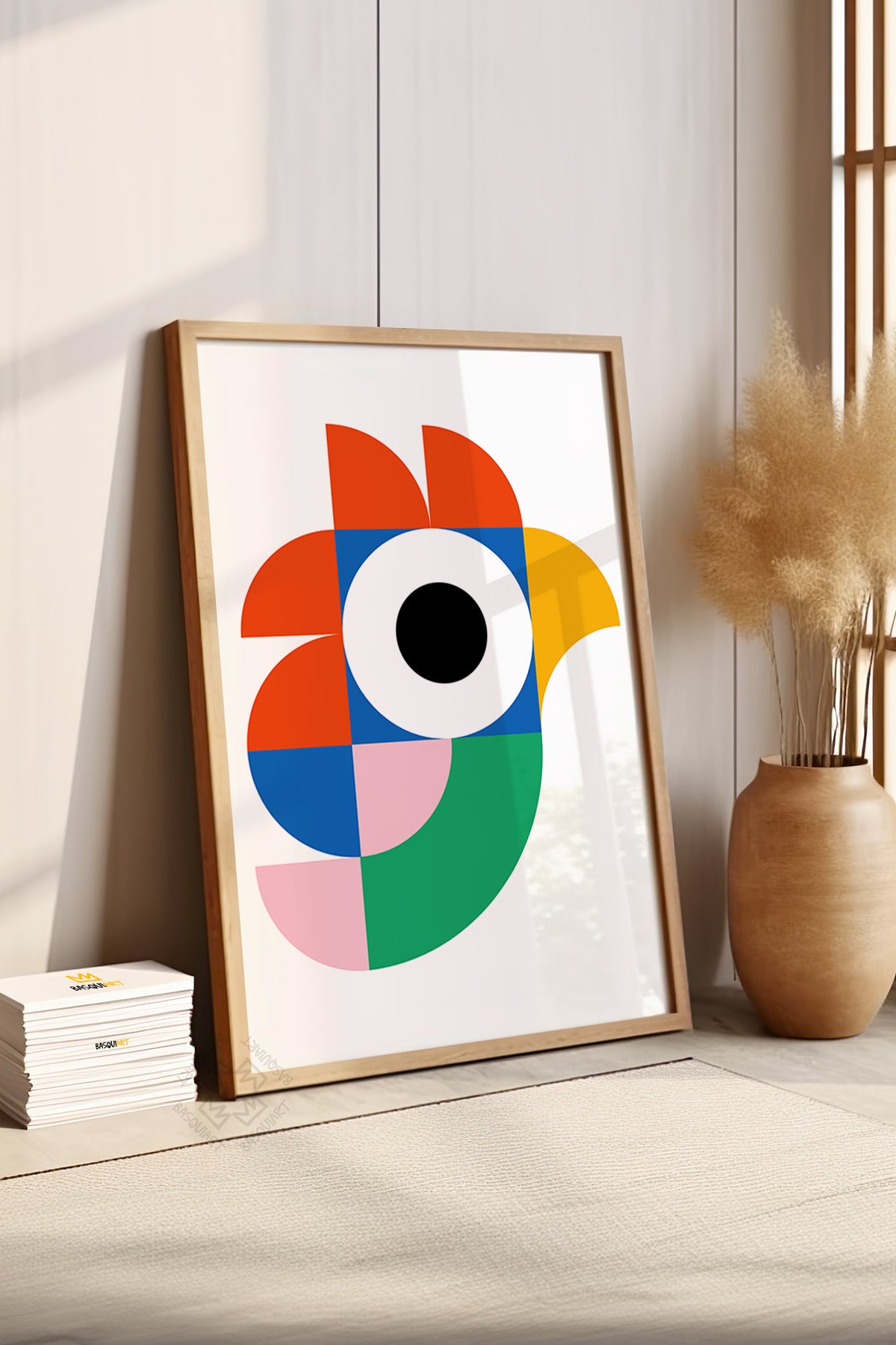 Bauhaus Serisi Ahşap Çerçeveli Poster, Tablo No:10