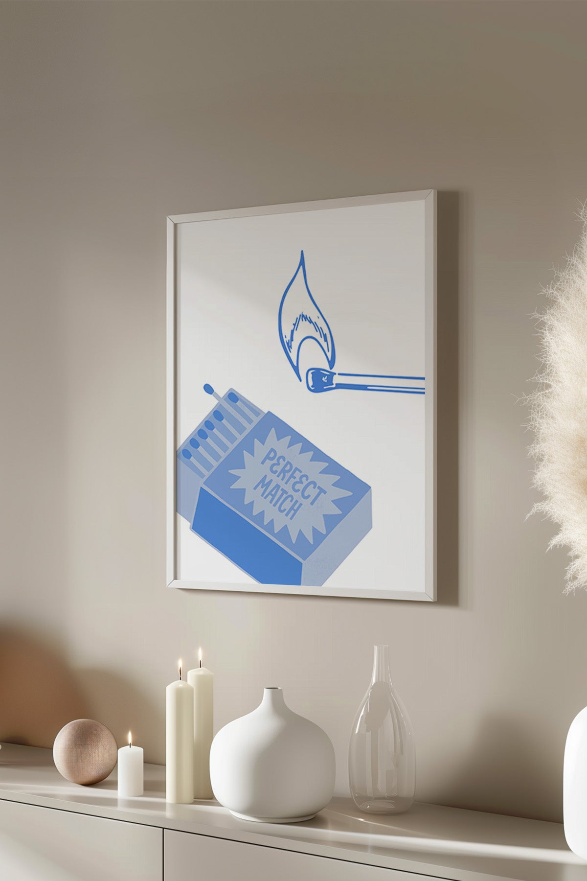 Lucky You Serisi Beyaz Çerçeveli Poster, Tablo Duvar Dekoru No:25