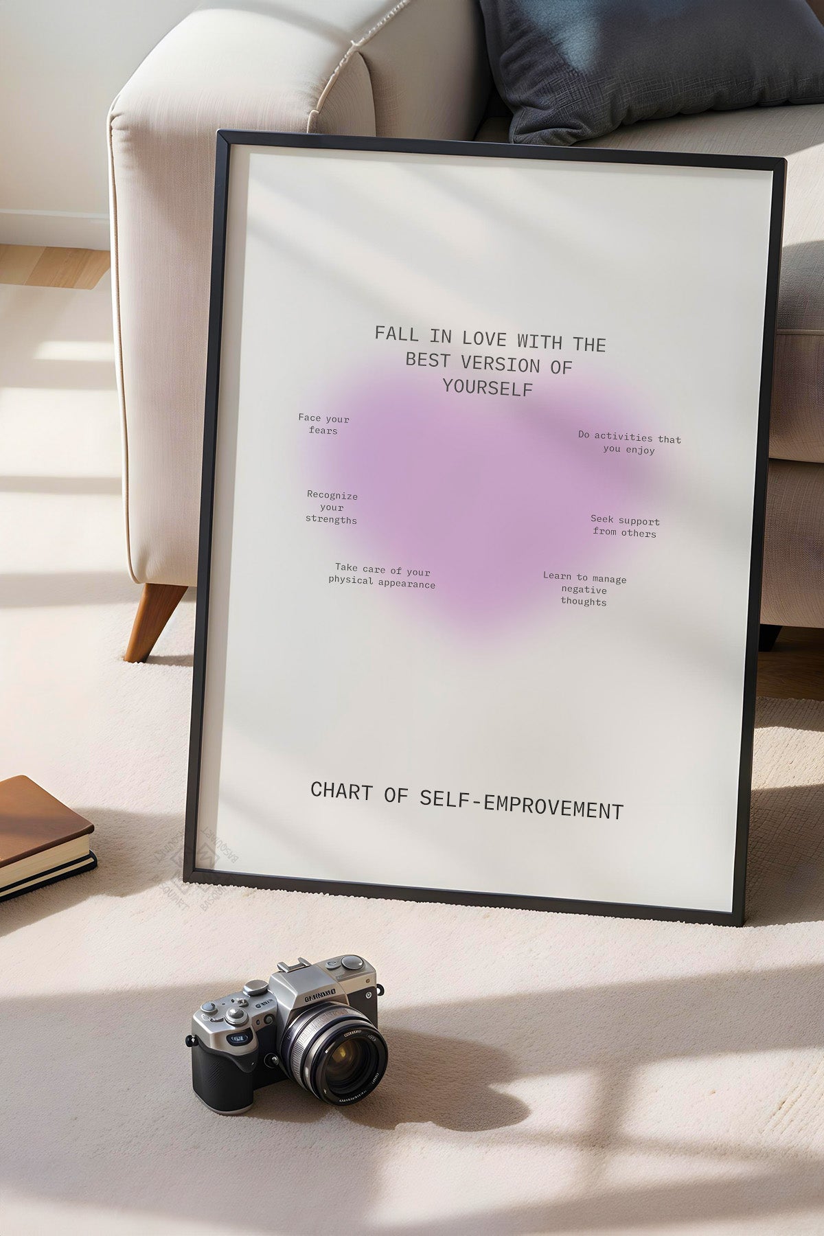 Aura Serisi Siyah Çerçeveli Poster, Tablo No:113