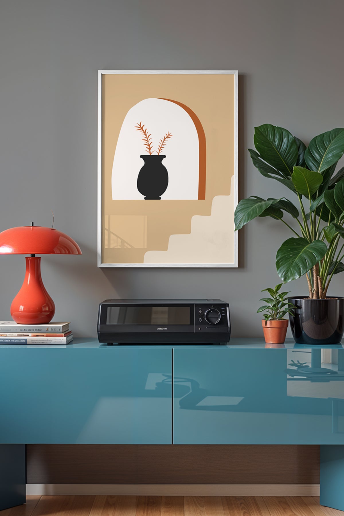 Bohemian Serisi Beyaz Çerçeveli Poster, Tablo No:20