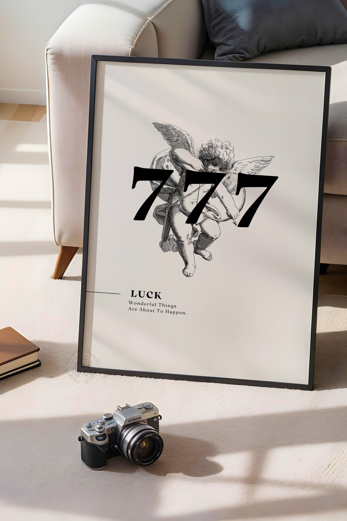 Lucky You Serisi Siyah Çerçeveli Poster, Tablo Duvar Dekoru No:108