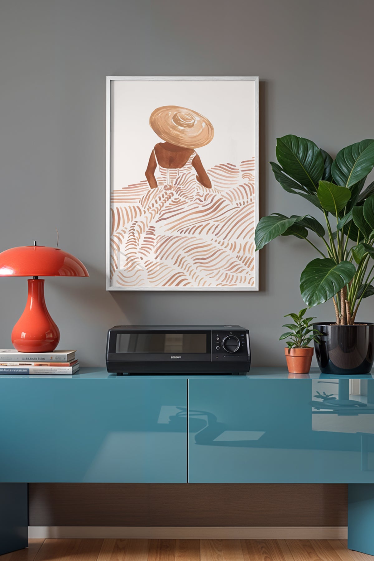 Bohemian Serisi Beyaz Çerçeveli Poster, Tablo No:27