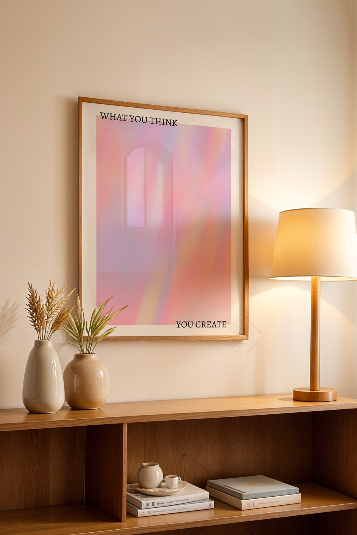 Aura Serisi Ahşap Çerçeveli Poster, Tablo No:122