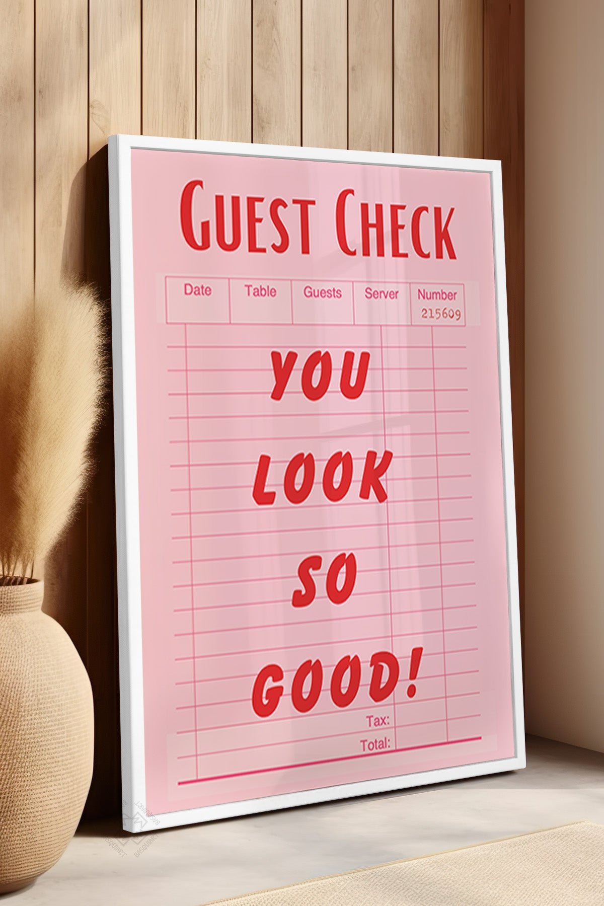 Lucky You Serisi Beyaz Çerçeveli Poster, Tablo Duvar Dekoru No:82