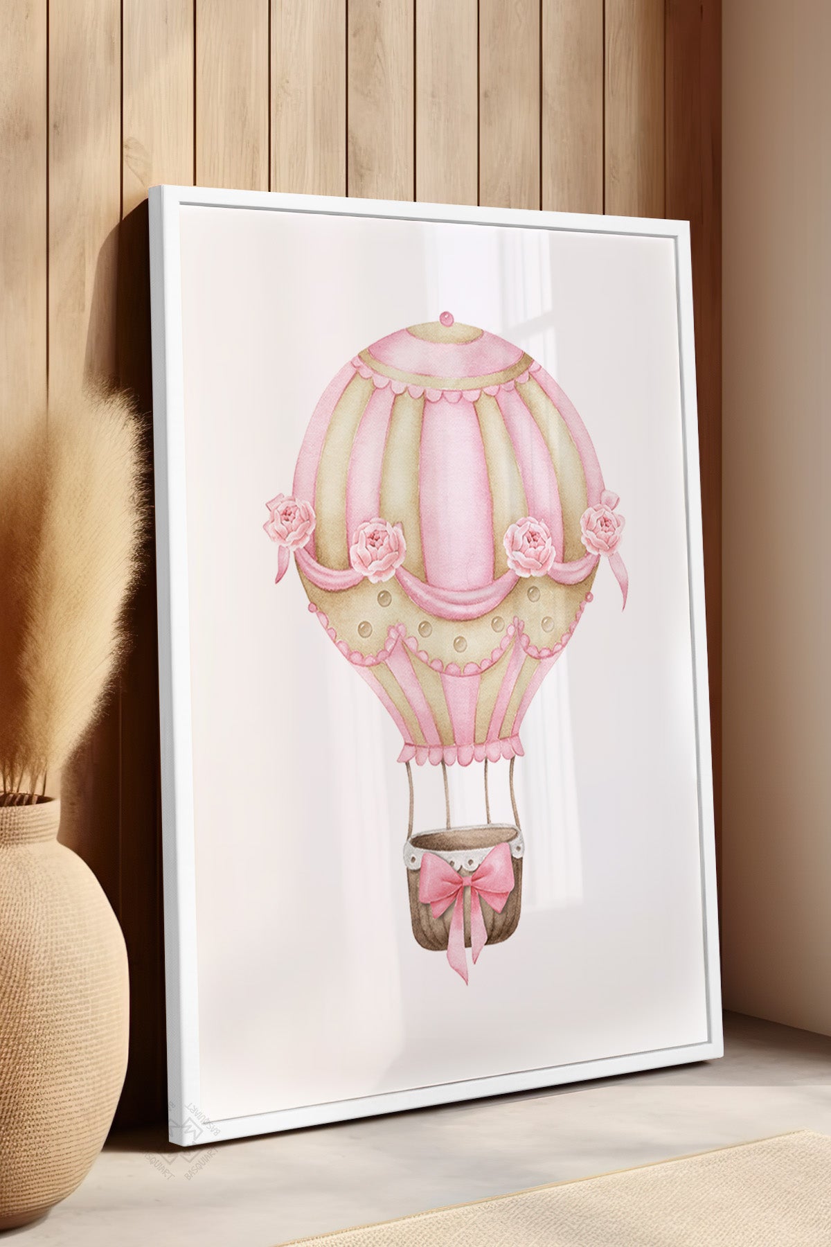 Çocuk Odası, Bebek Odası Beyaz Çerçeveli Poster, Tablo No:4