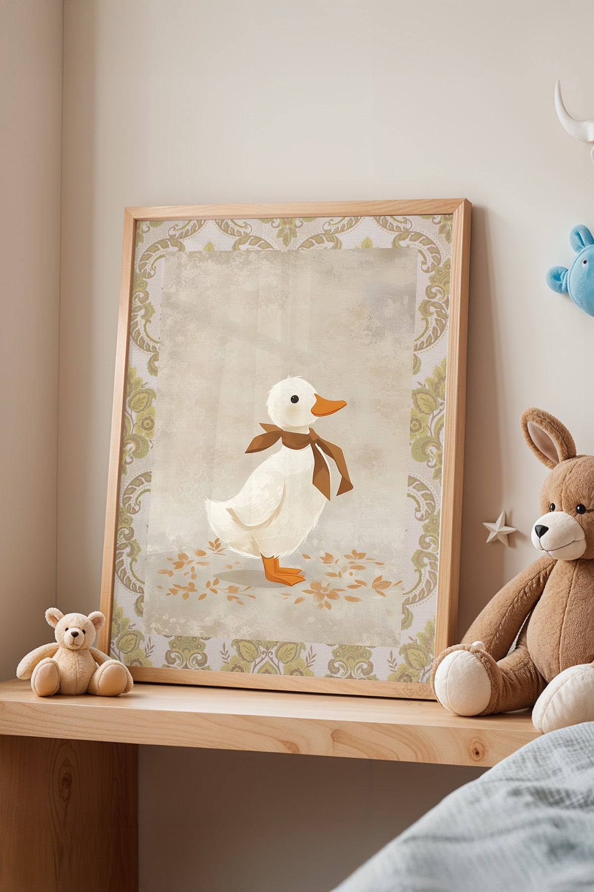 Çocuk Odası, Bebek Odası Ahşap Çerçeveli Poster, Tablo No:62