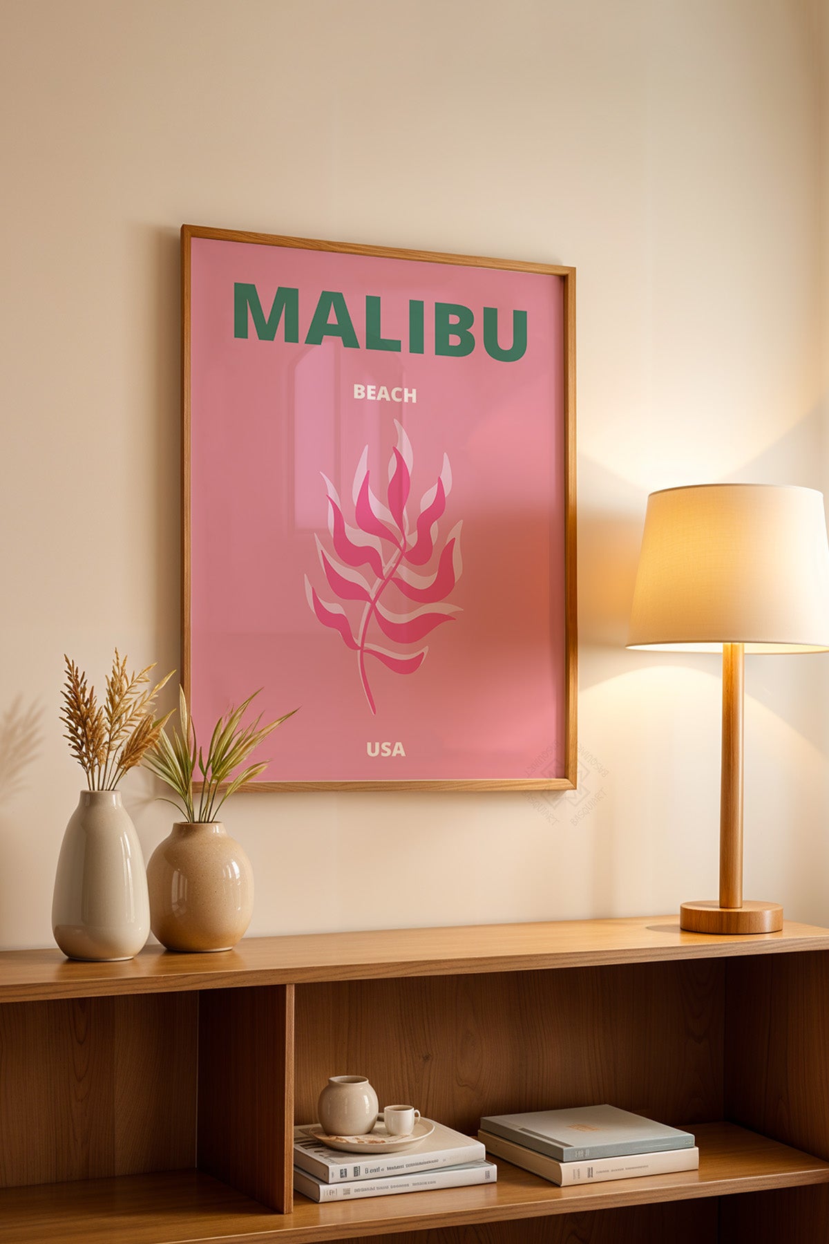 Şehir Serisi Ahşap Çerçeveli Poster, Tablo Duvar Dekoru No:6