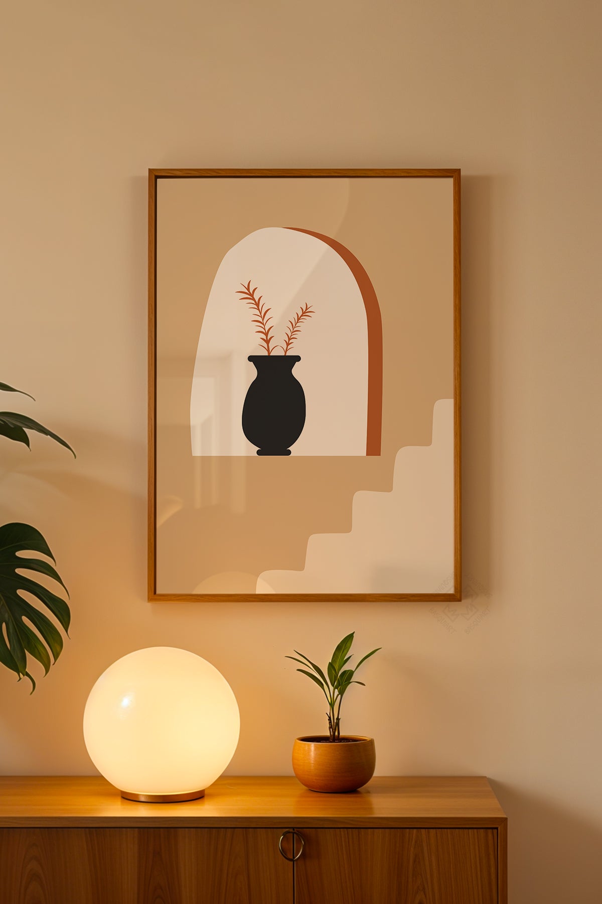 Bohemian Serisi Ahşap Çerçeveli Poster, Tablo No:20