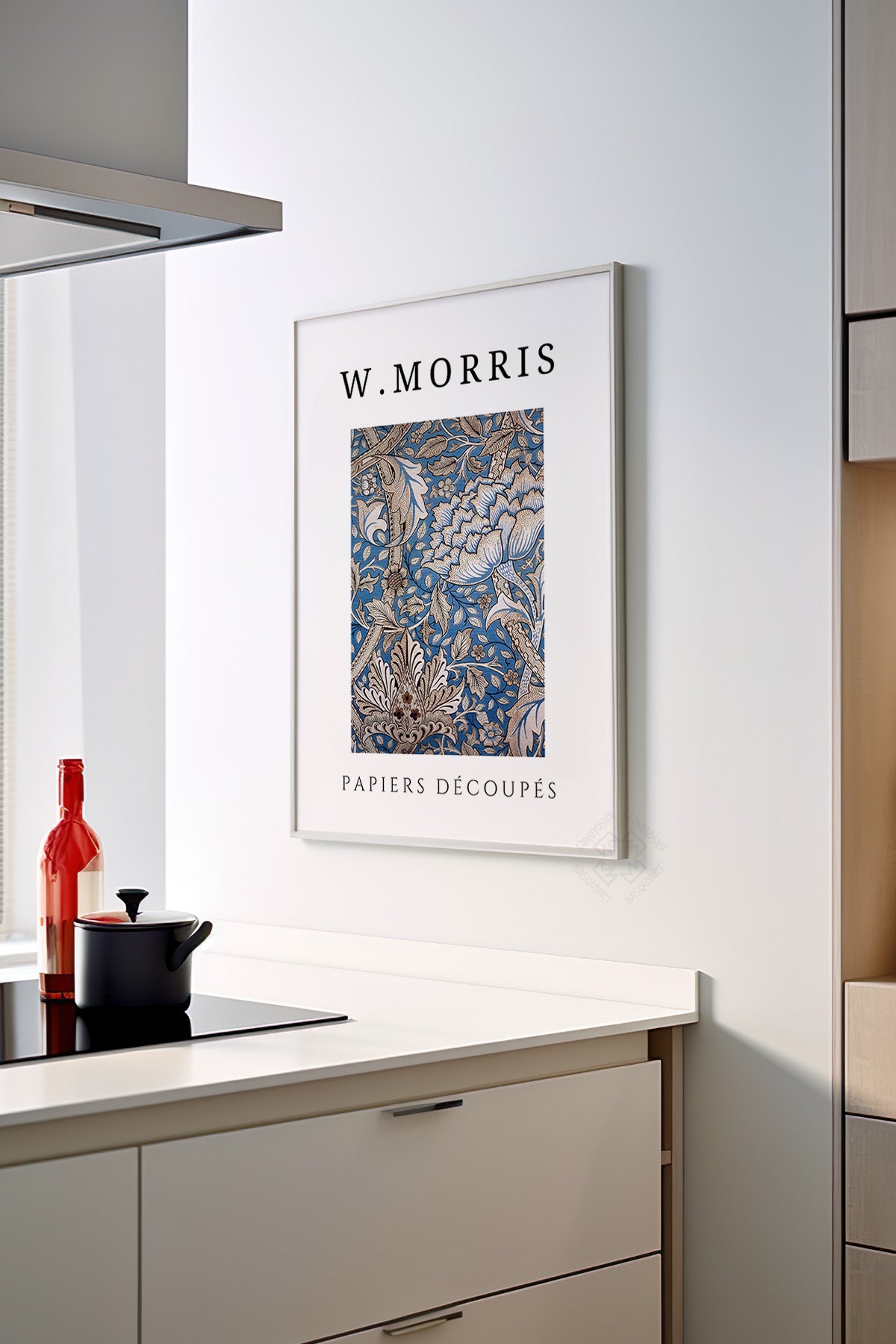 William Morris Serisi Beyaz Çerçeveli Poster, Tablo Duvar Dekoru No:12