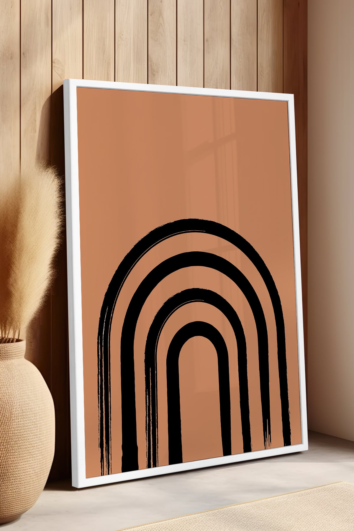 Bohemian Serisi Beyaz Çerçeveli Poster, Tablo No:139