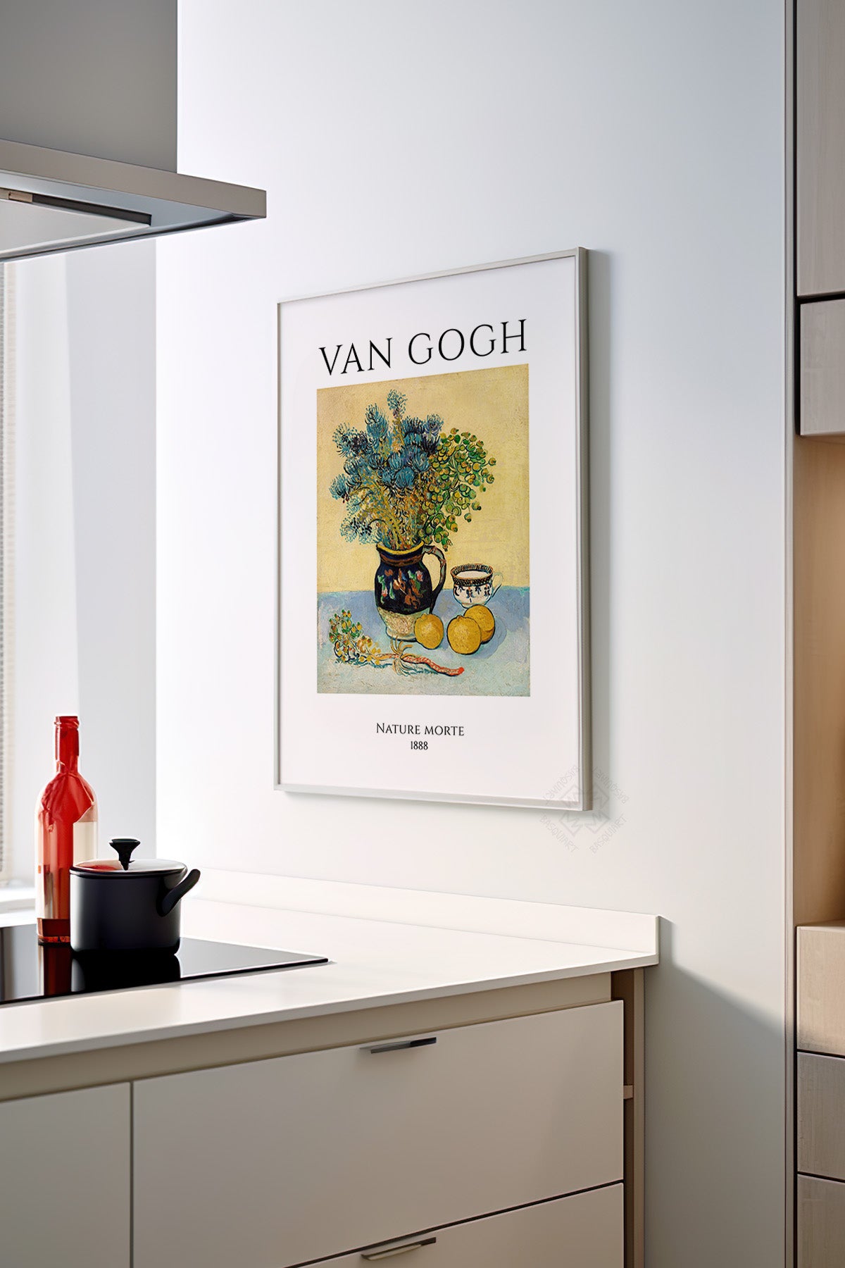 Vincent Van Gogh Serisi Beyaz Çerçeveli Poster, Tablo Duvar Dekoru No:28