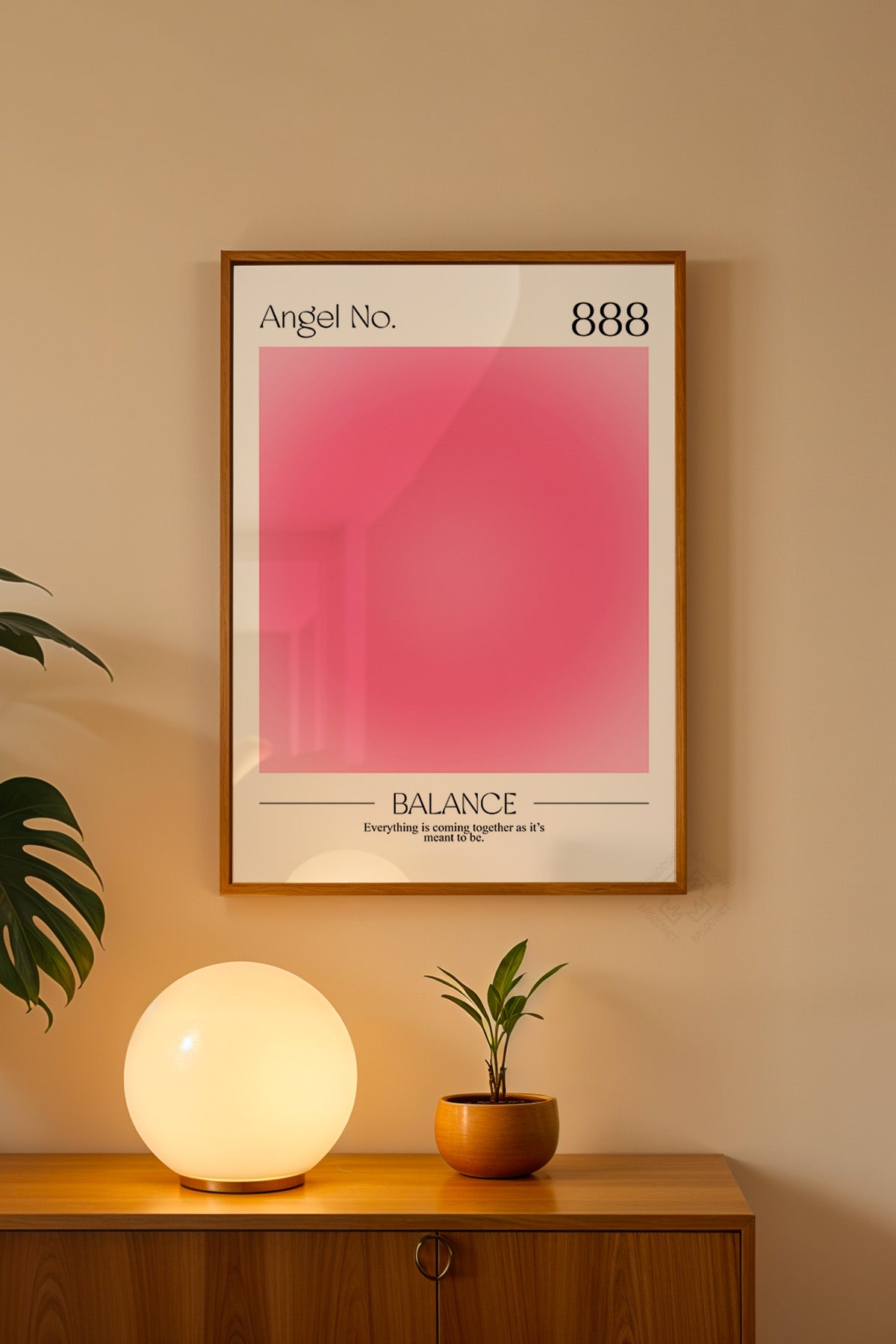 Aura Serisi Ahşap Çerçeveli Poster, Tablo No:12