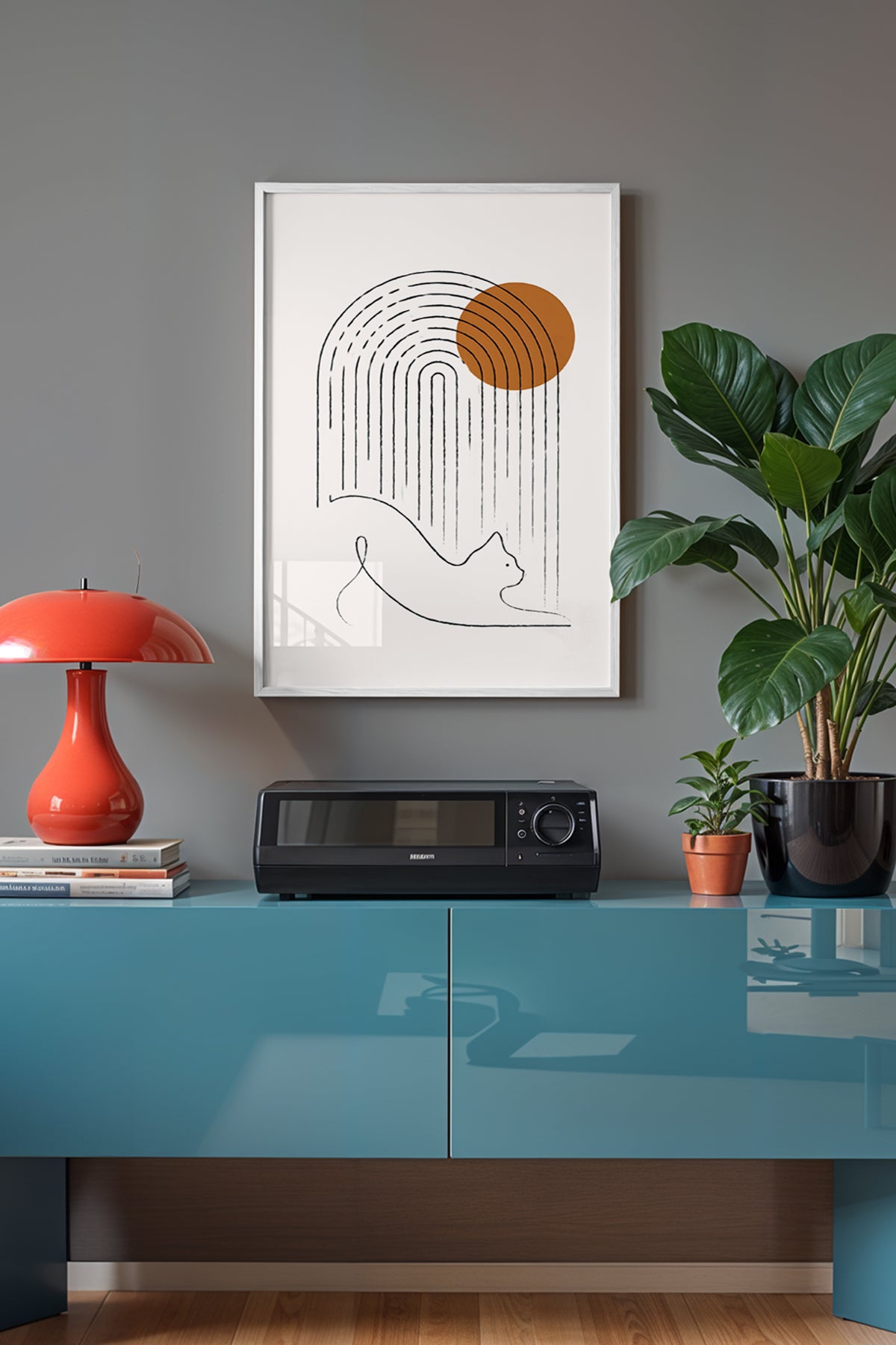 Bohemian Serisi Beyaz Çerçeveli Poster, Tablo No:28