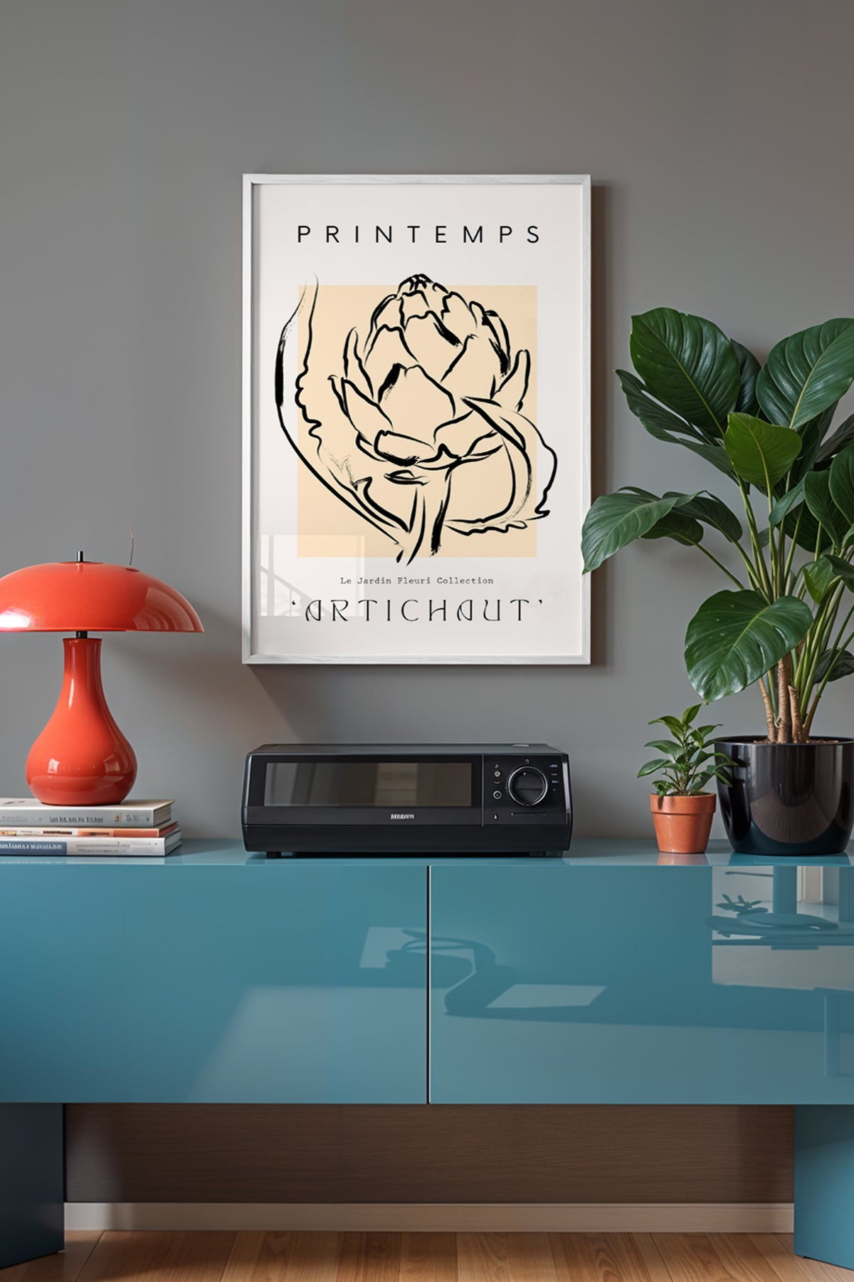 Bohemian Serisi Beyaz Çerçeveli Poster, Tablo No:108