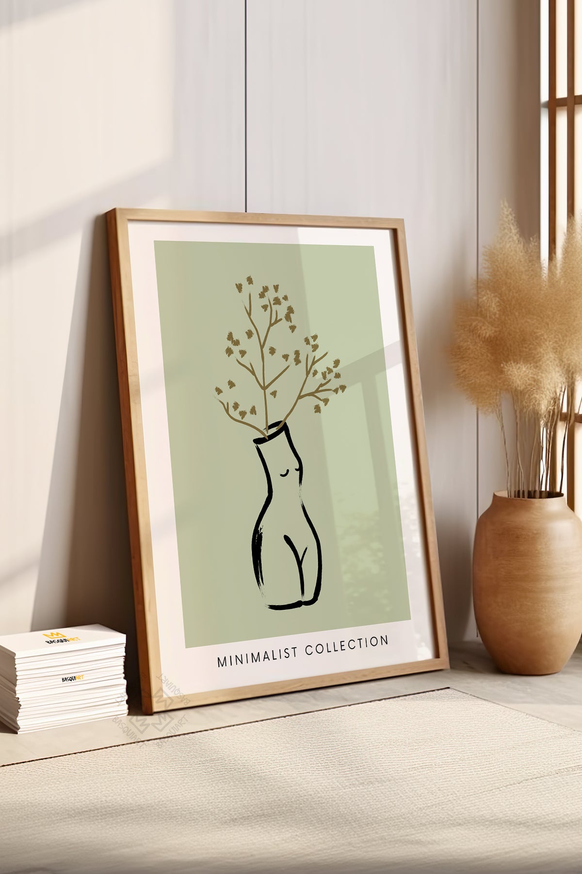Bohemian Serisi Ahşap Çerçeveli Poster, Tablo No:58