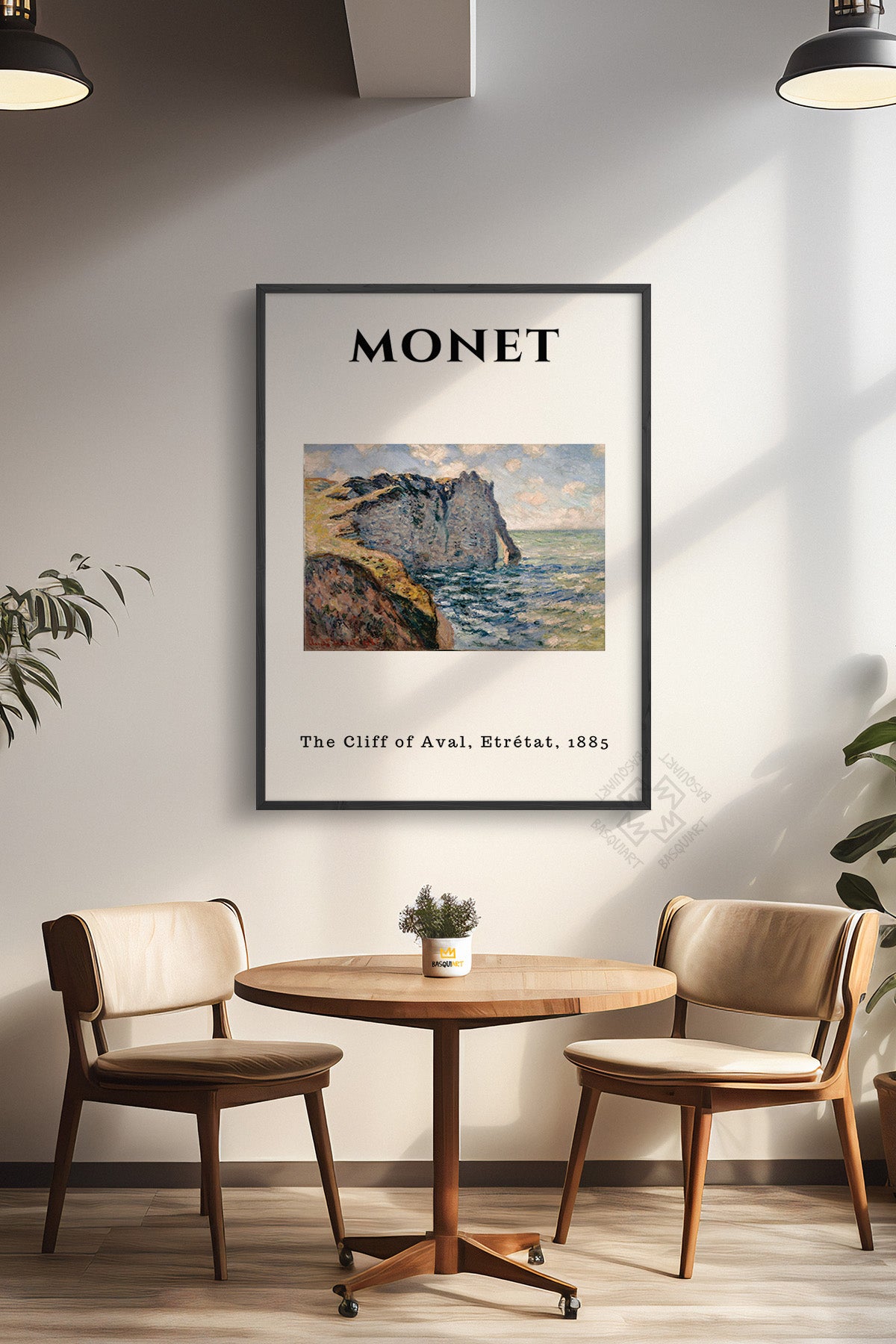 Claude Monet Serisi Siyah Çerçeveli Poster, Tablo Duvar Dekoru No:19
