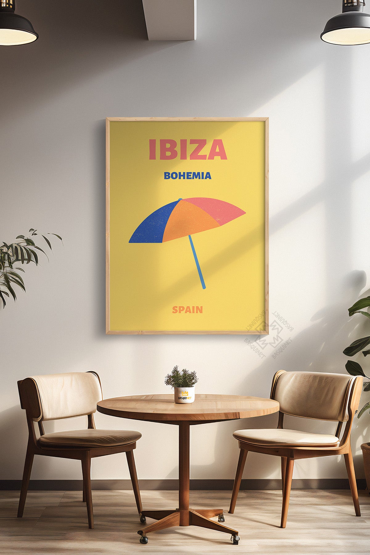 Şehir Serisi Ahşap Çerçeveli Poster, Tablo Duvar Dekoru No:7