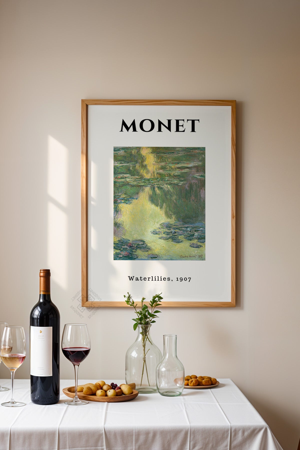Claude Monet Serisi Ahşap Çerçeveli Poster, Tablo Duvar Dekoru No:12