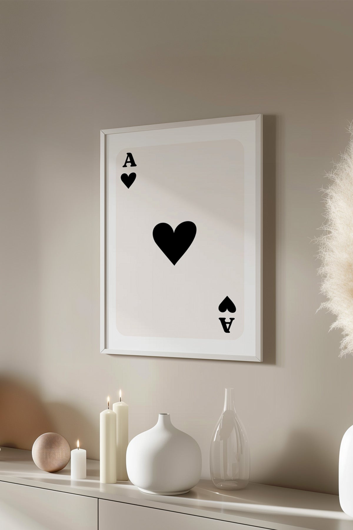 Lucky You Serisi Beyaz Çerçeveli Poster, Tablo Duvar Dekoru No:115