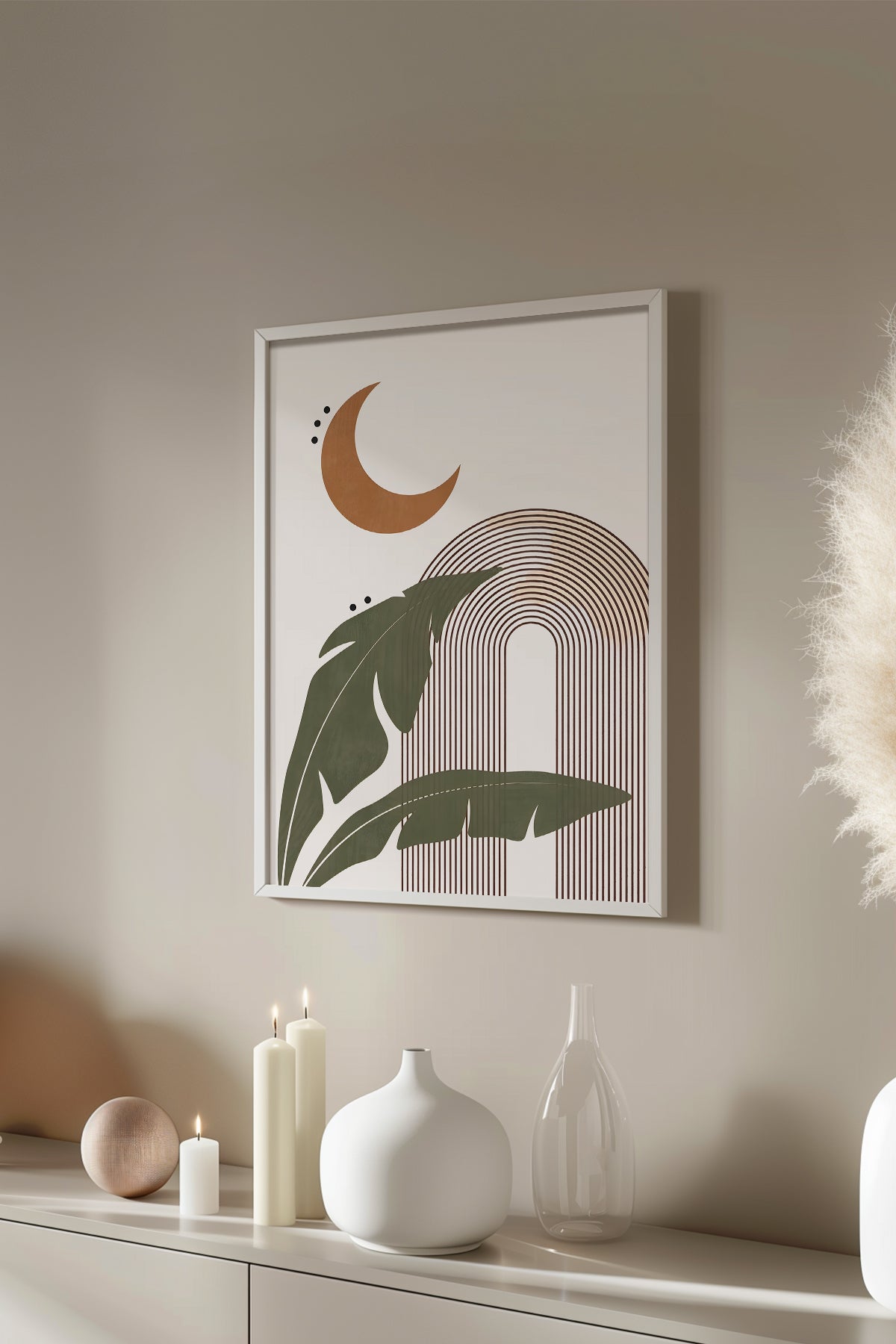 Bohemian Serisi Beyaz Çerçeveli Poster, Tablo No:42