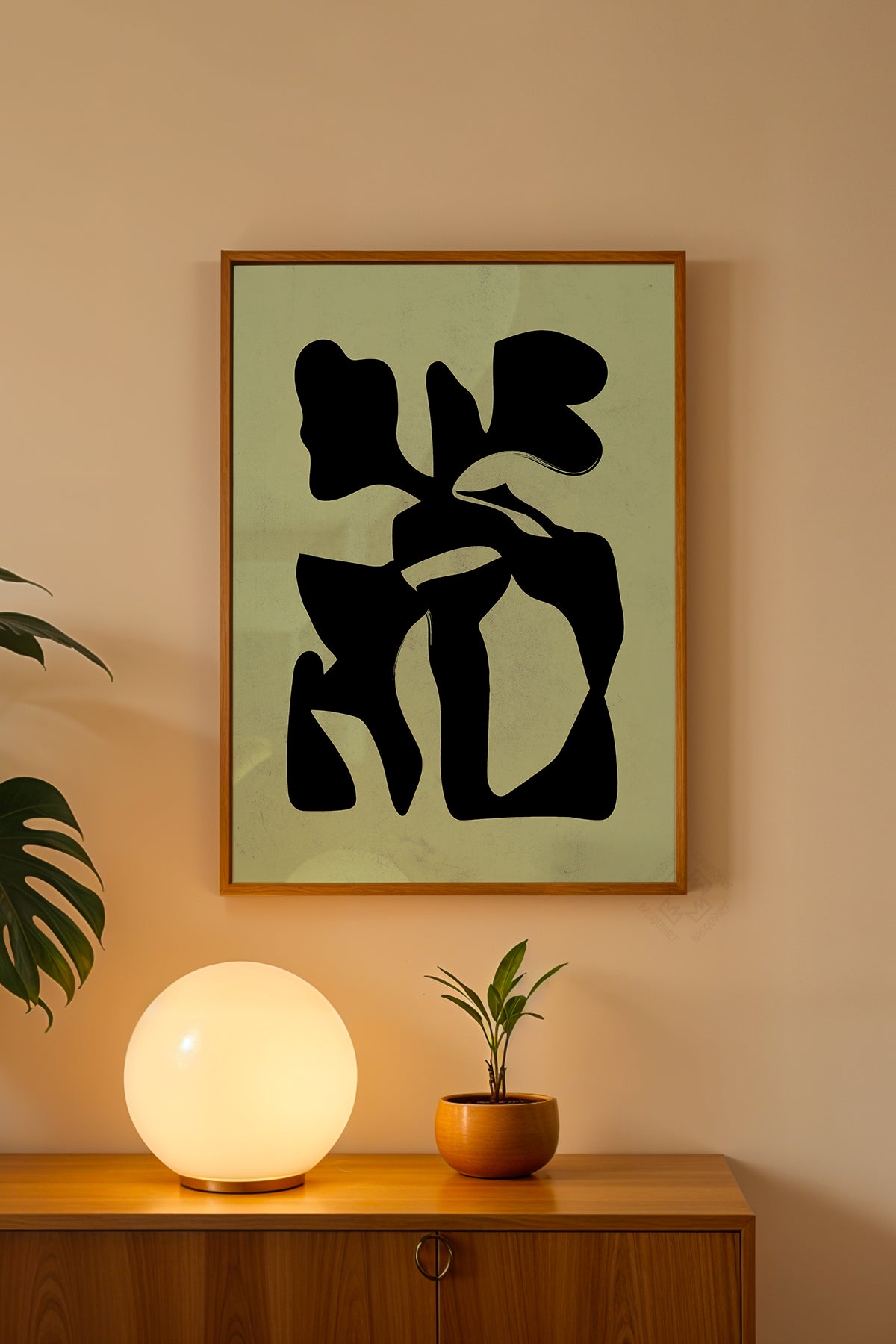 Bohemian Serisi Ahşap Çerçeveli Poster, Tablo No:55