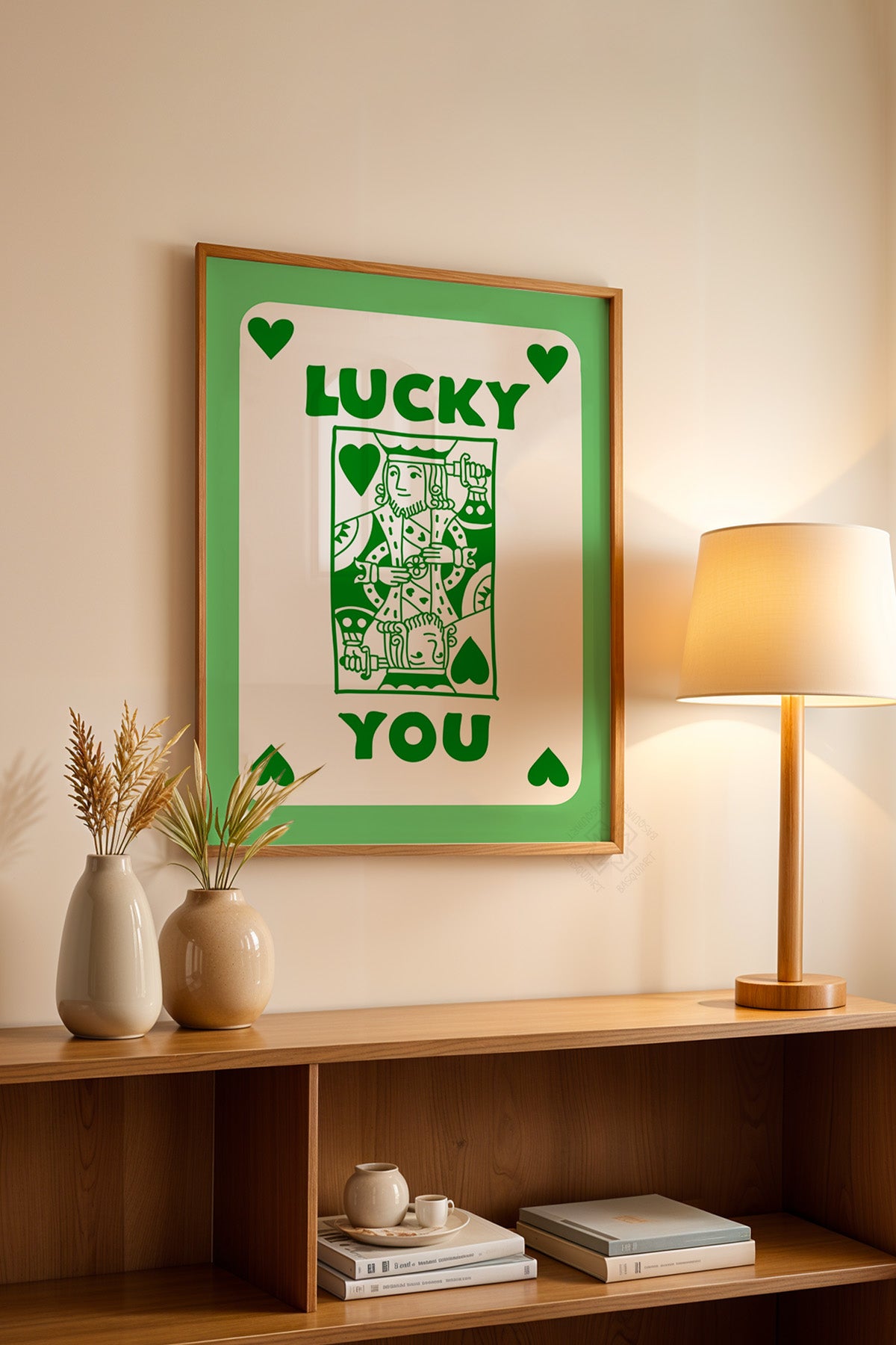 Lucky You Serisi Ahşap Çerçeveli Poster, Tablo Duvar Dekoru No:128