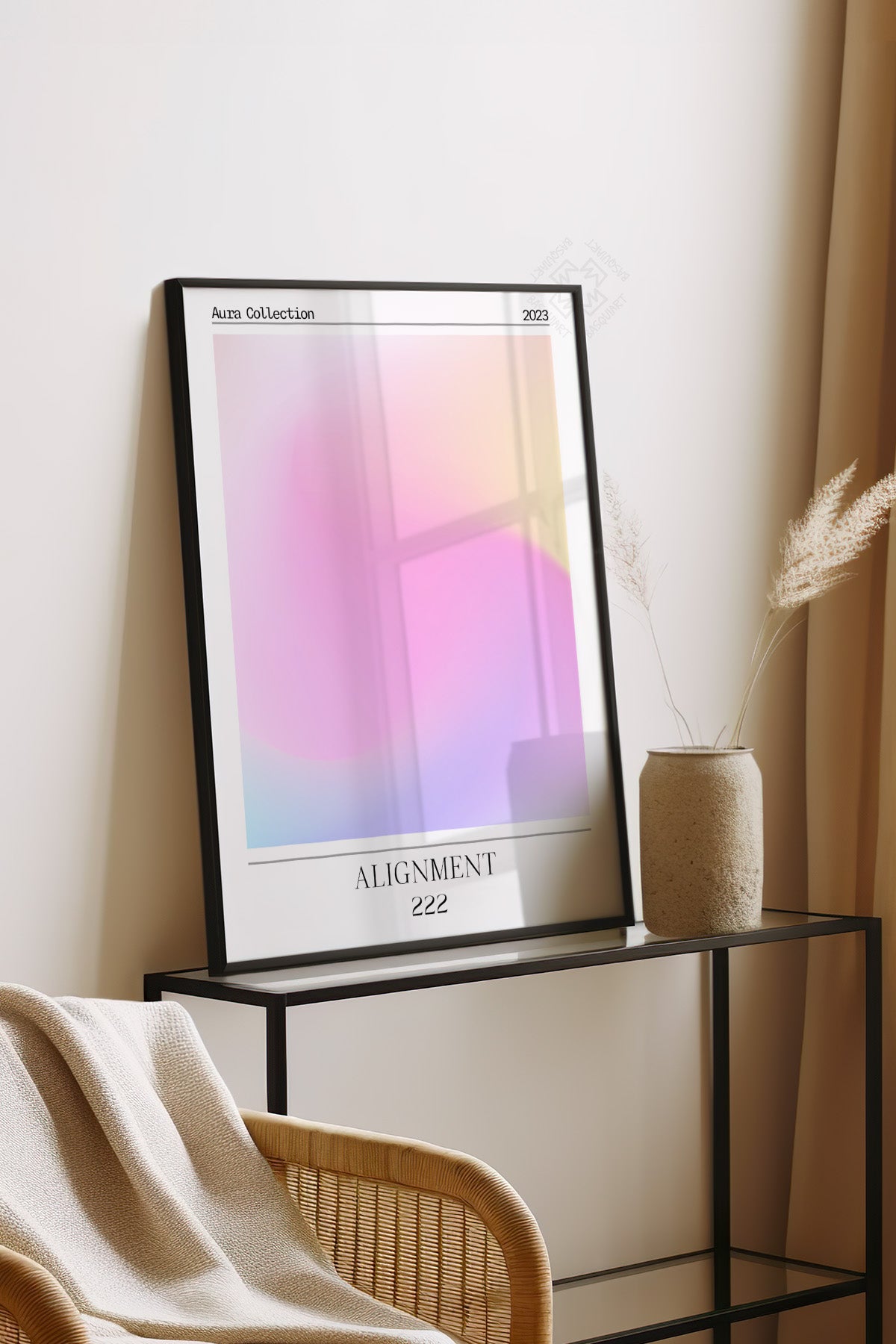 Aura Serisi Siyah Çerçeveli Poster, Tablo No:187