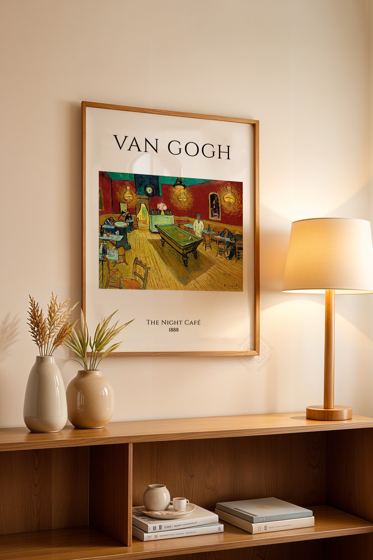 Vincent Van Gogh Serisi Ahşap Çerçeveli Poster, Tablo Duvar Dekoru No:14