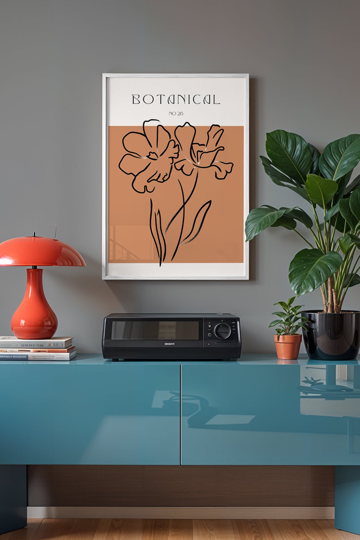 Bohemian Serisi Beyaz Çerçeveli Poster, Tablo No:124