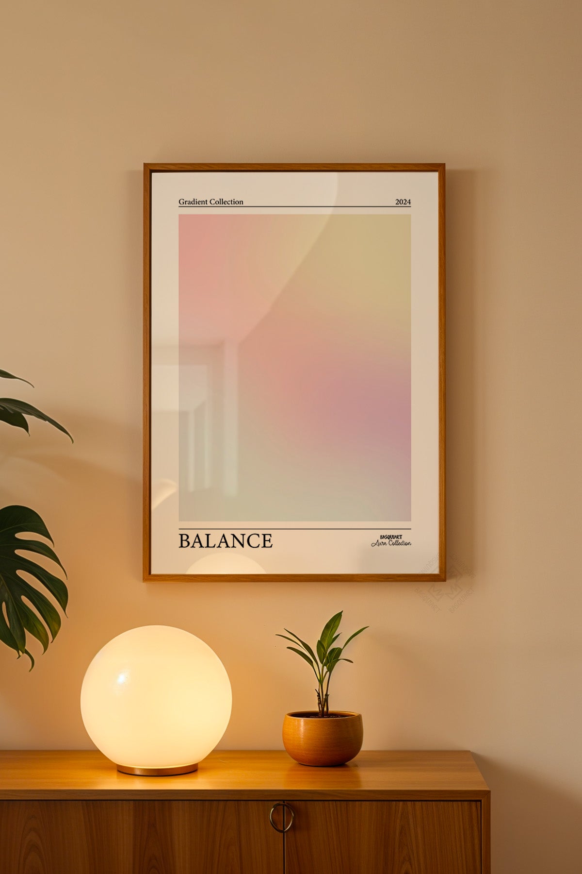 Aura Serisi Ahşap Çerçeveli Poster, Tablo No:29