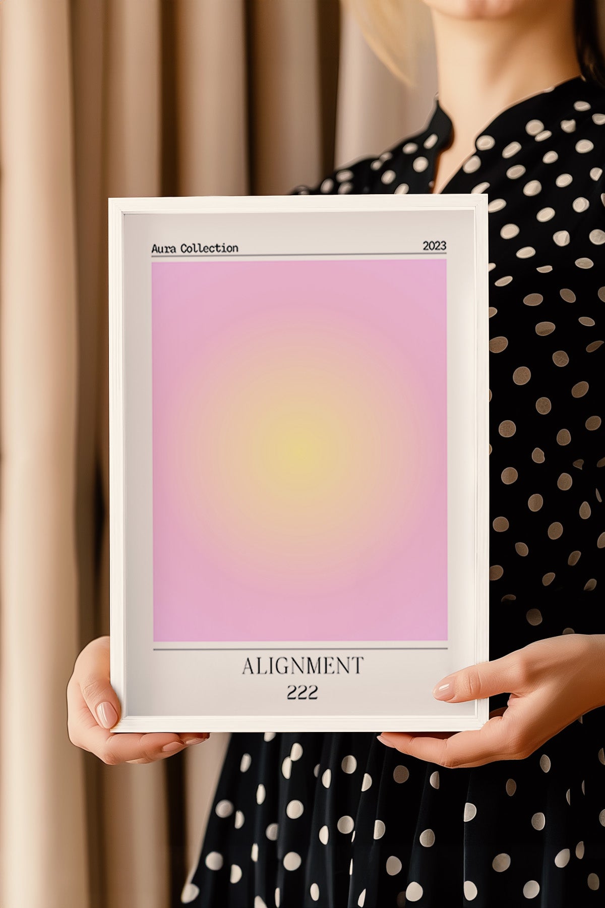 Aura Serisi Beyaz Çerçeveli Poster, Tablo No:186