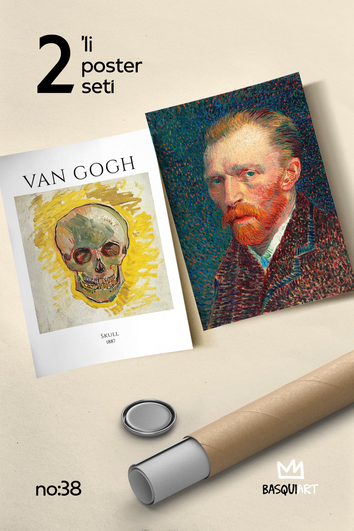 Van Gogh 2'li Poster Seti, Duvar Dekoru No:38