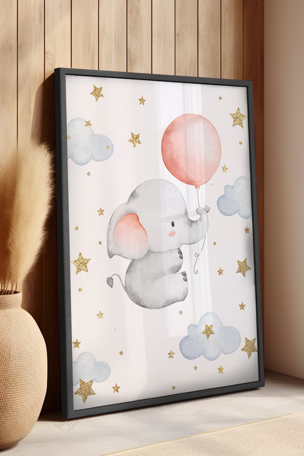 Çocuk Odası, Bebek Odası Siyah Çerçeveli Poster, Tablo No:25