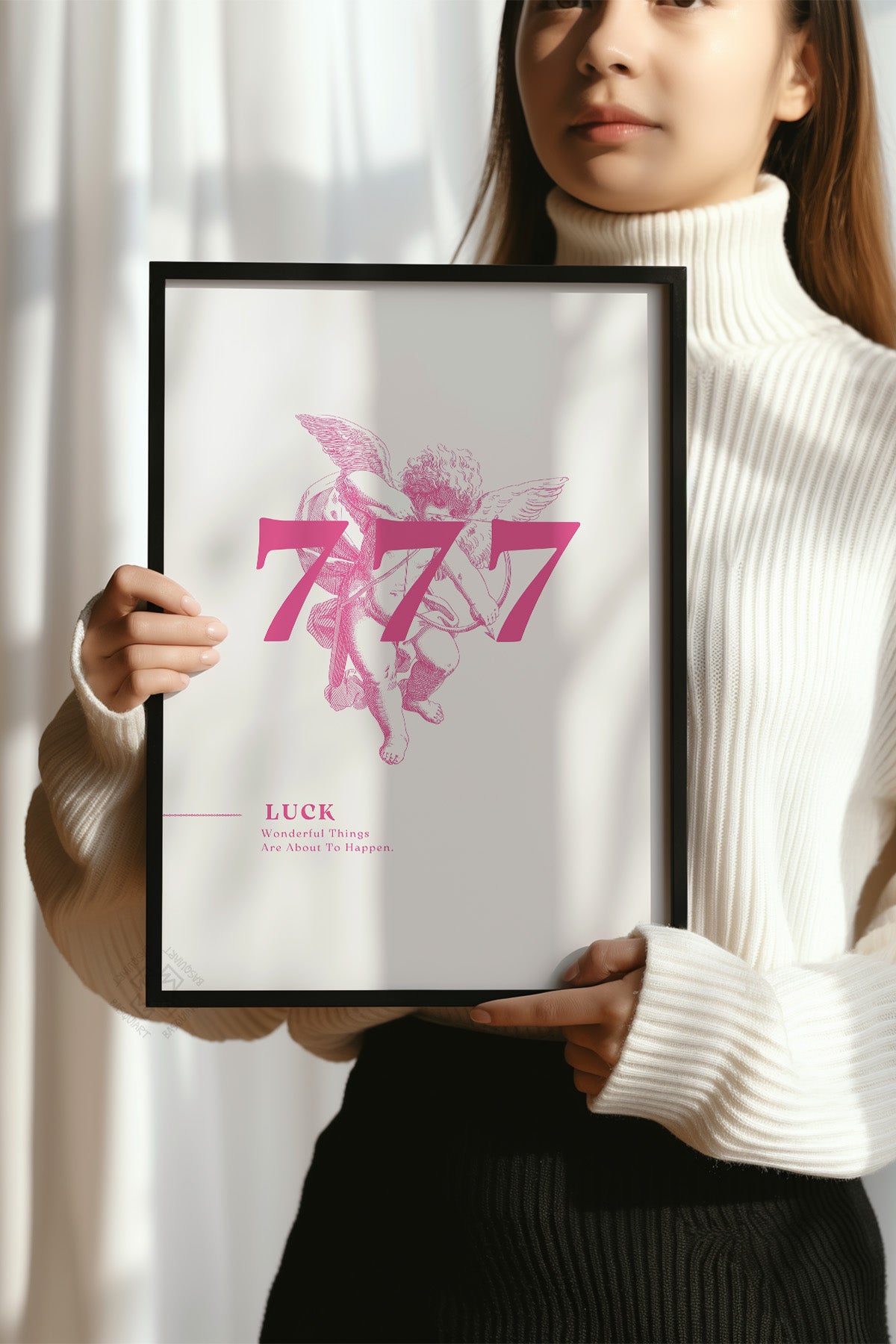 Lucky You Serisi Siyah Çerçeveli Poster, Tablo Duvar Dekoru No:46