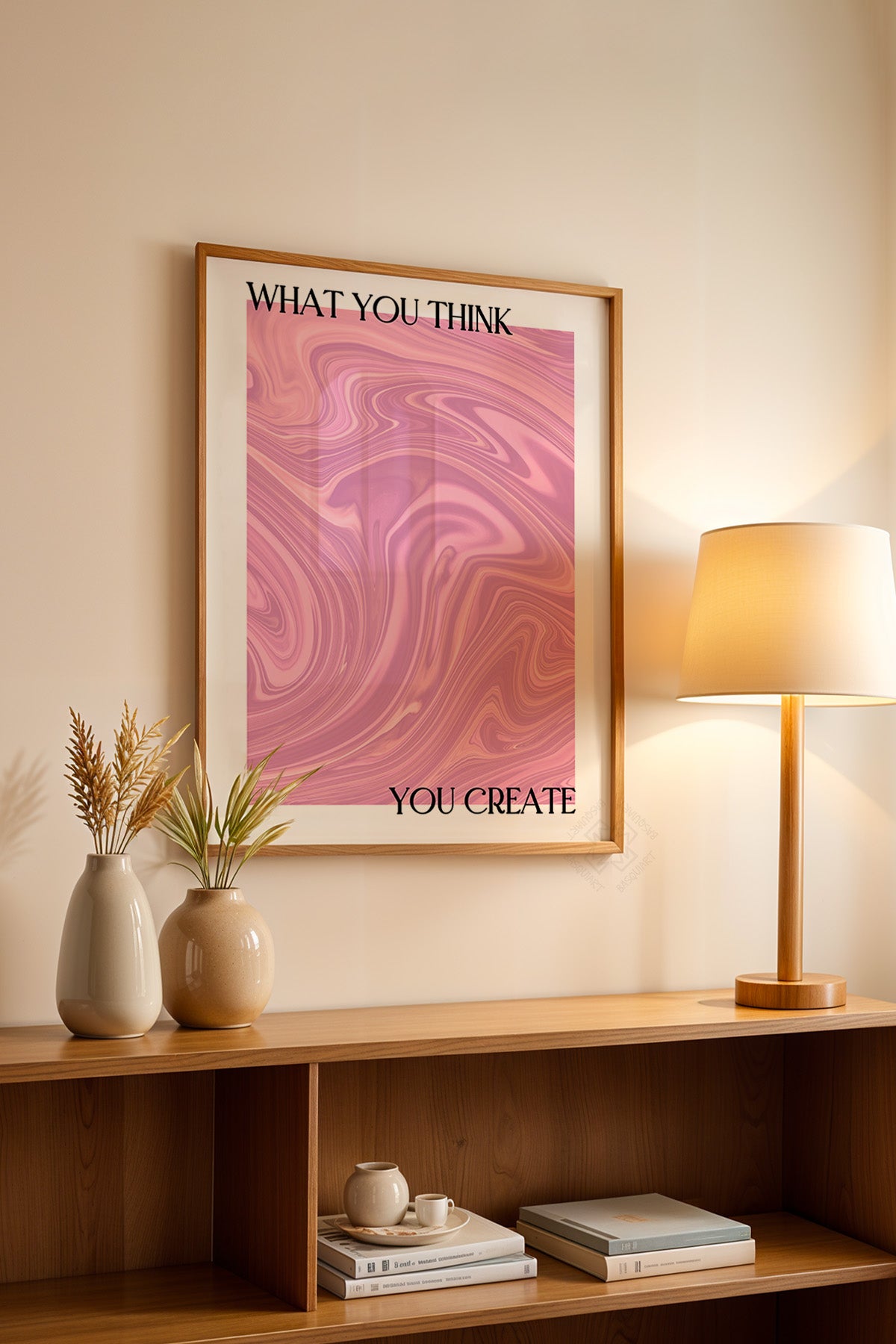 Aura Serisi Ahşap Çerçeveli Poster, Tablo No:125