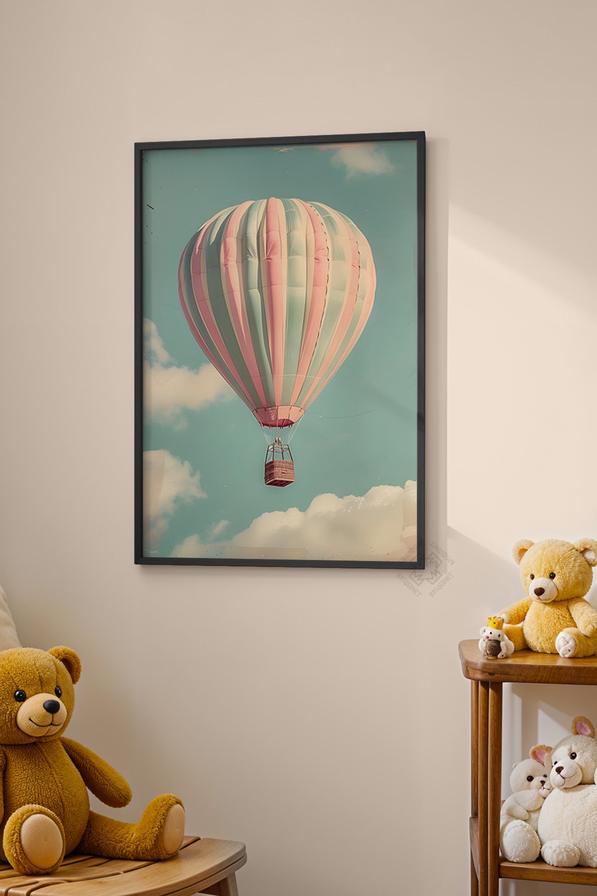 Çocuk Odası, Bebek Odası Siyah Çerçeveli Poster, Tablo No:88