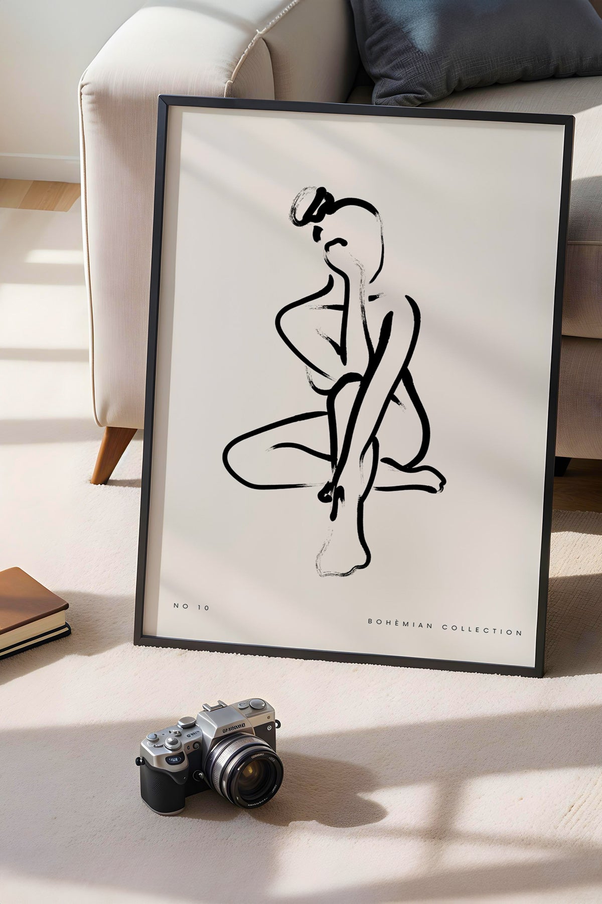 Bohemian Serisi Siyah Çerçeveli Poster, Tablo No:101