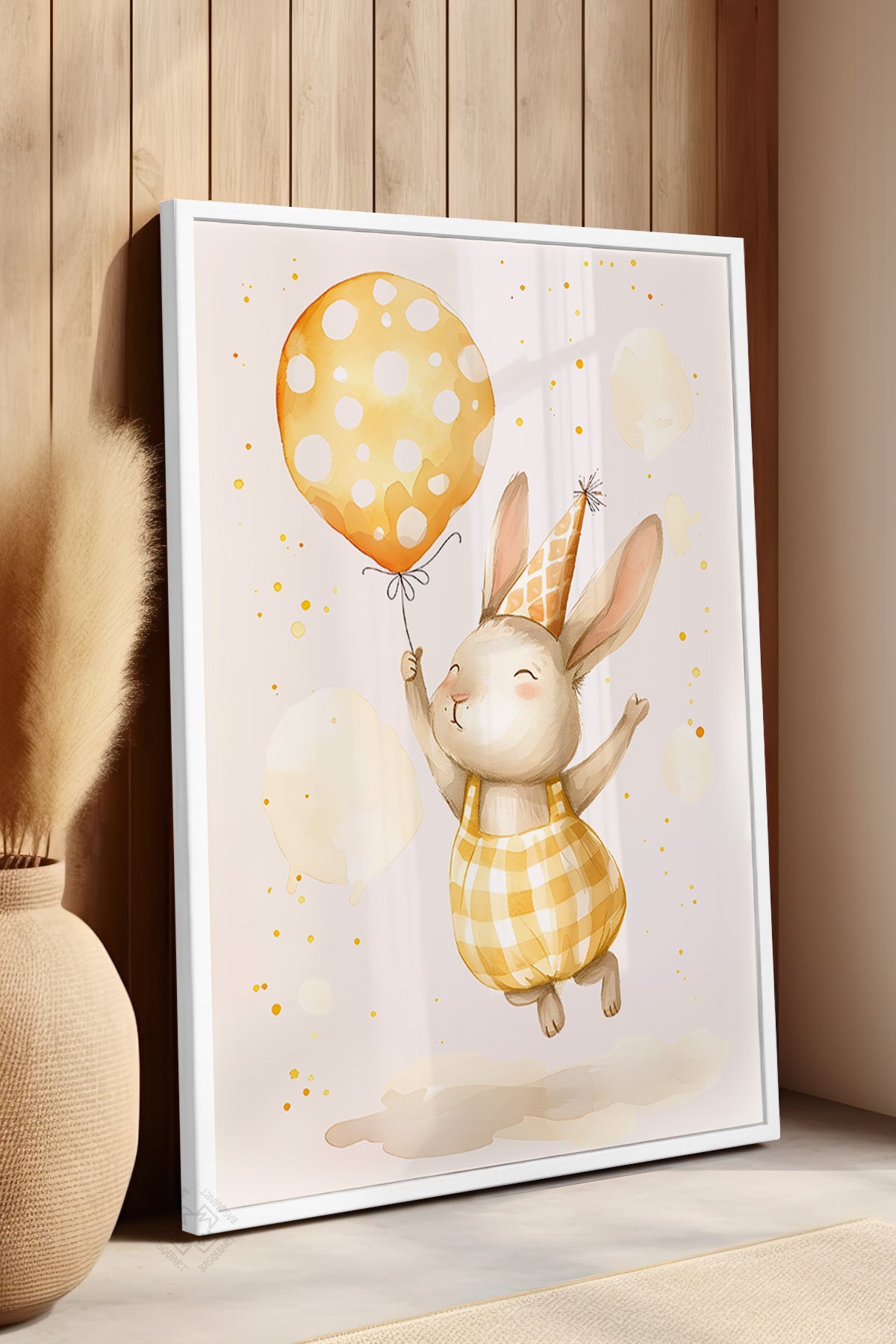 Çocuk Odası, Bebek Odası Beyaz Çerçeveli Poster, Tablo No:58