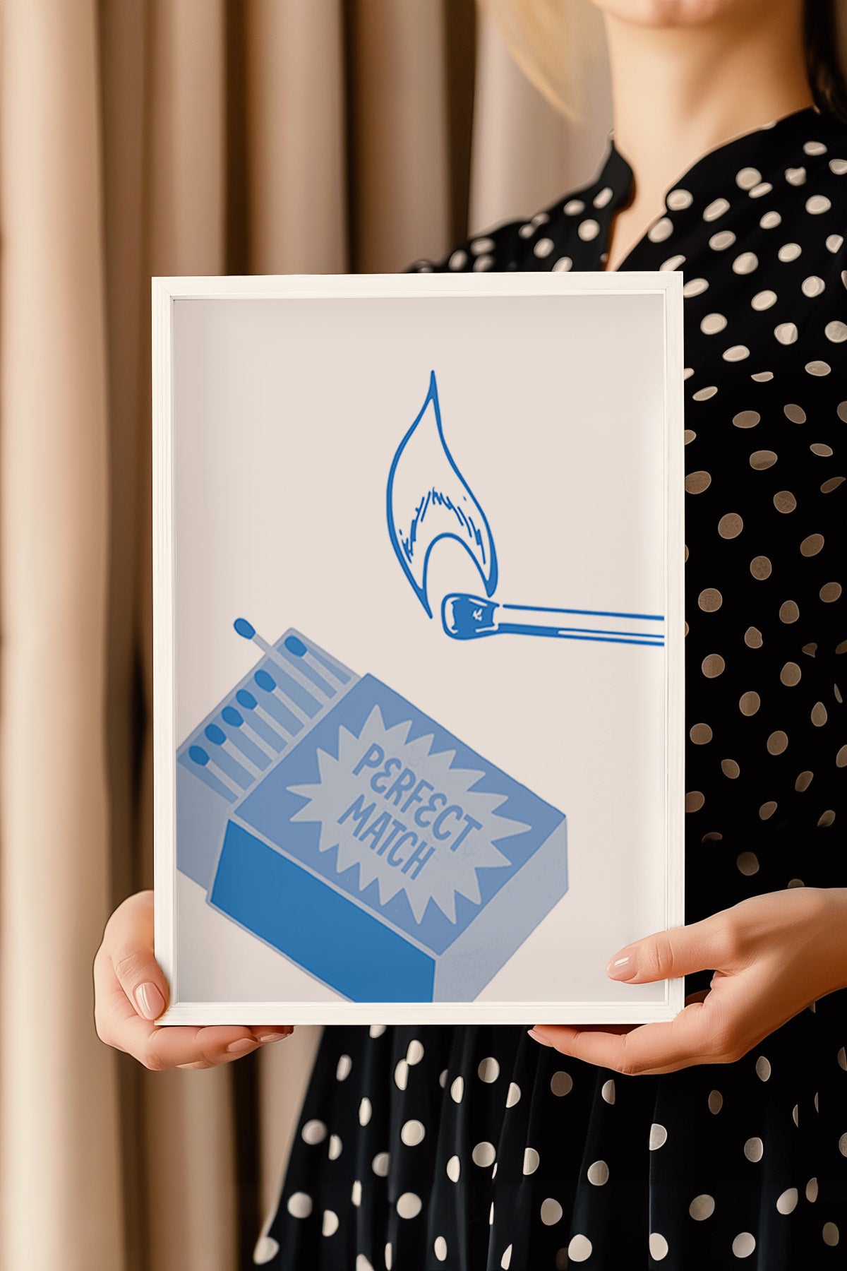 Lucky You Serisi Beyaz Çerçeveli Poster, Tablo Duvar Dekoru No:25