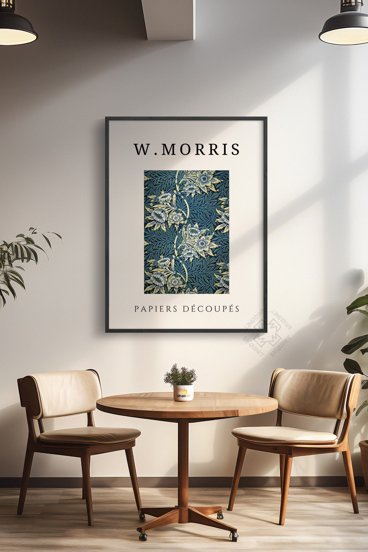 William Morris Serisi Siyah Çerçeveli Poster, Tablo Duvar Dekoru No:15
