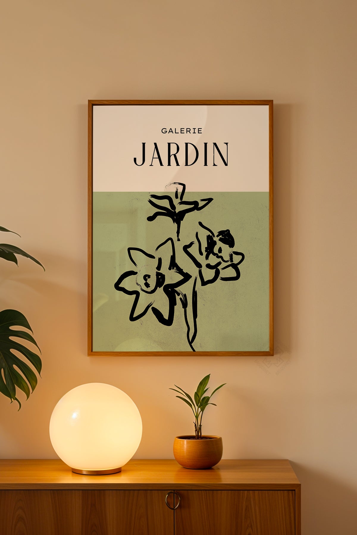 Bohemian Serisi Ahşap Çerçeveli Poster, Tablo No:53